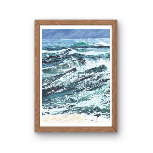 A5/A4 Illustration Art Print 'Wave'